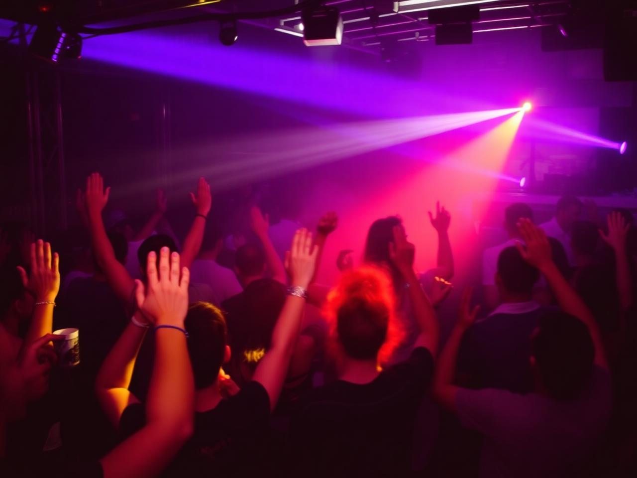 Crowd at a DJ OTB set